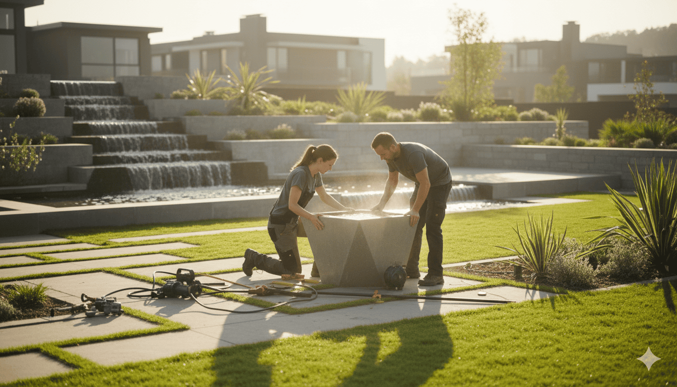 Water Feature Installation